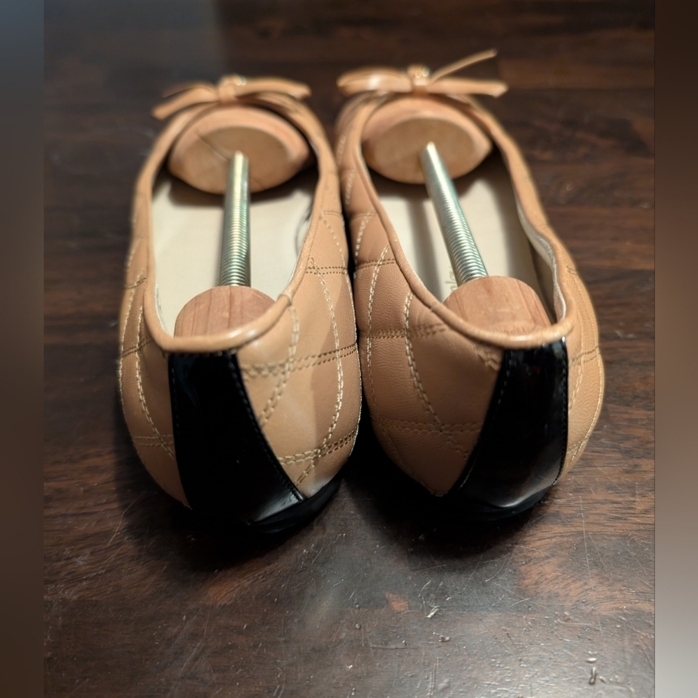 Russell & Bromley Charming Ballet Flat, Women's EU 39.5/US 9, Tan/Black - Picture 3 of 6